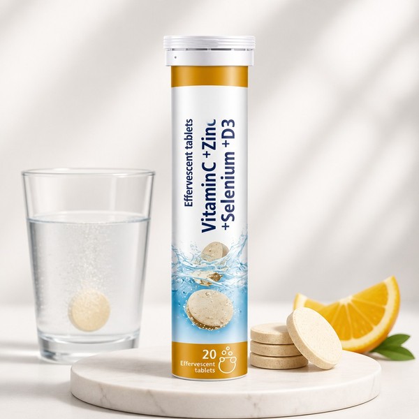 E019 - Vitamin C Zinc Selenium D3 Effervescent Tablets