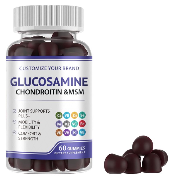 Private Label Glucosamine Chondroitin MSM Gummies for Joint Mobility and Flexibility