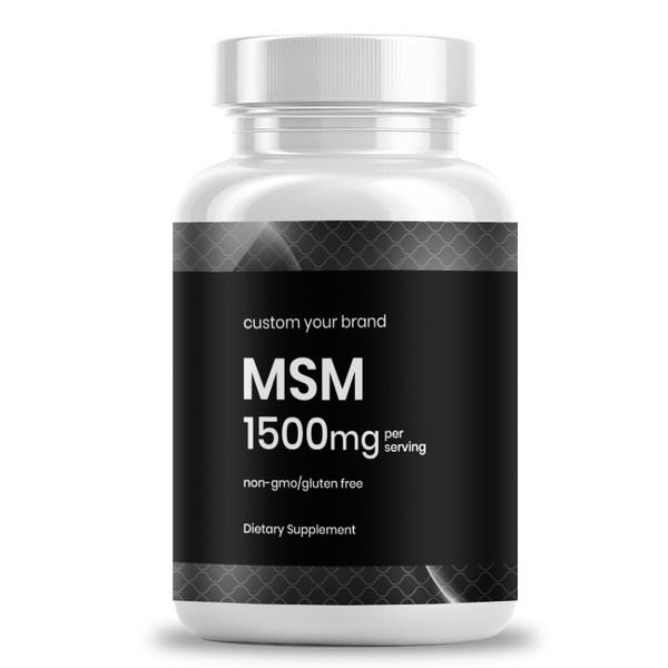 Pure MSM Capsules Manufacturer offering 1,500mg Quick Release MSM Gelatin Capsules
