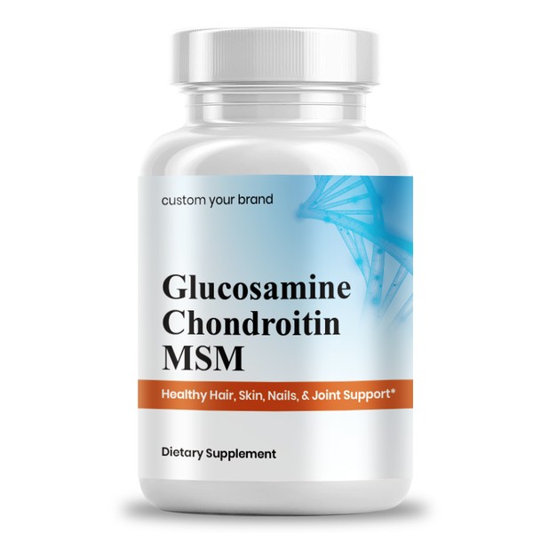 Private Label Glucosamine Chondroitin MSM Capsules for Joint Repair and Lubrication