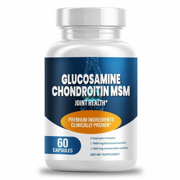 Glucosamine Chondroitin Manganese Capsules with 1,500mg Glucosamine HCl and 1,200mg Chondroitin