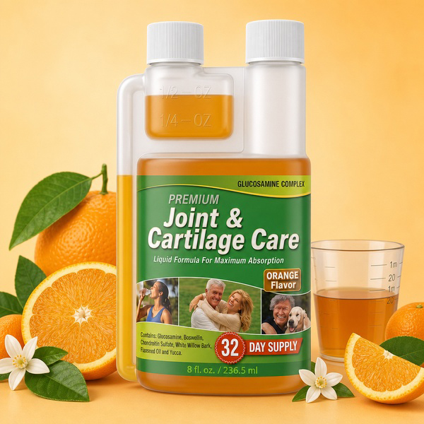 Glucosamine Complex Liquid Manufacturer with 1,500mg Glucosamine, Chondroitin and botanical joint support formula