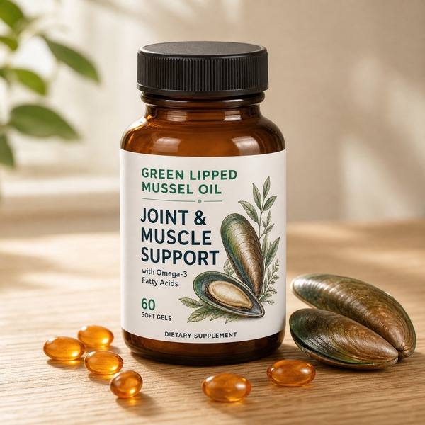 Green-Lipped Mussel Oil Softgels Manufacturer with Mussel Extract, Olive Oil and Vitamin E