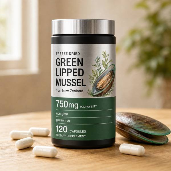 Freeze-Dried Green-Lipped Mussel Capsules Manufacturer with 4:1 New Zealand Mussel Extract