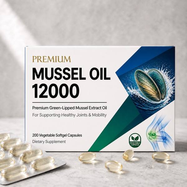 Green-Lipped Mussel Oil Softgels Manufacturer with New Zealand Mussel Powder and Krill Oil